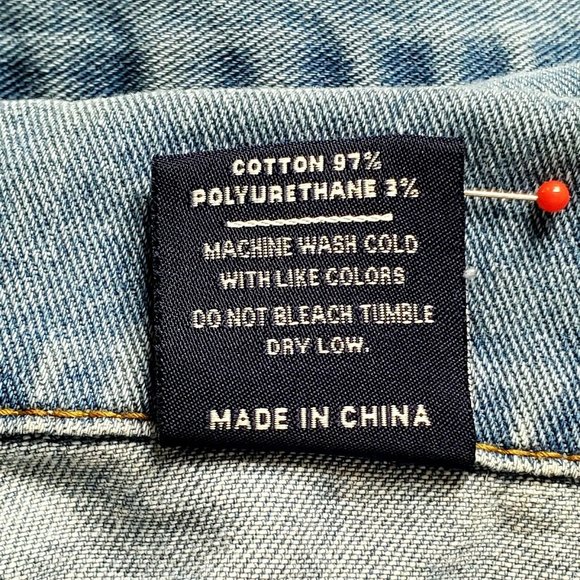 SSY Jeans Small ? Denim Distressed Jean Jacket Embroidered Red Flame X Punk - Picture 8 of 8